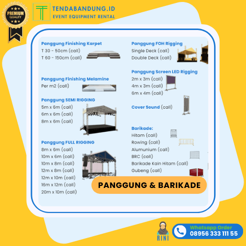 Sewa Panggung&Barikade